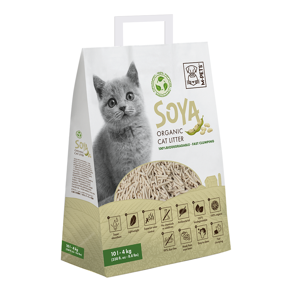 M-PETS Soya Organic Cat Litter Non-Scented