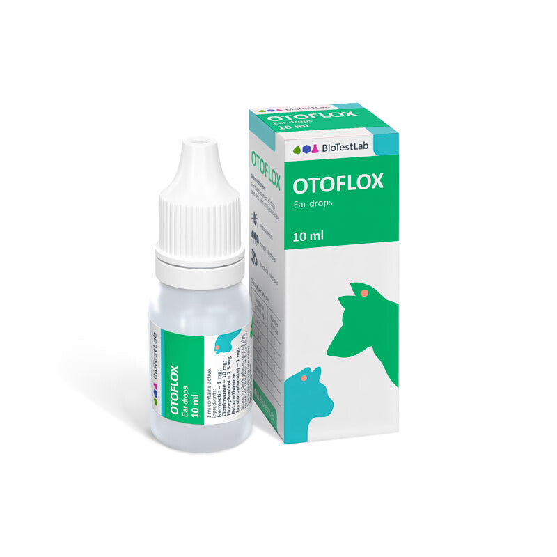 OTOFLOX ear drops (10 ml) ASH Pet Shop