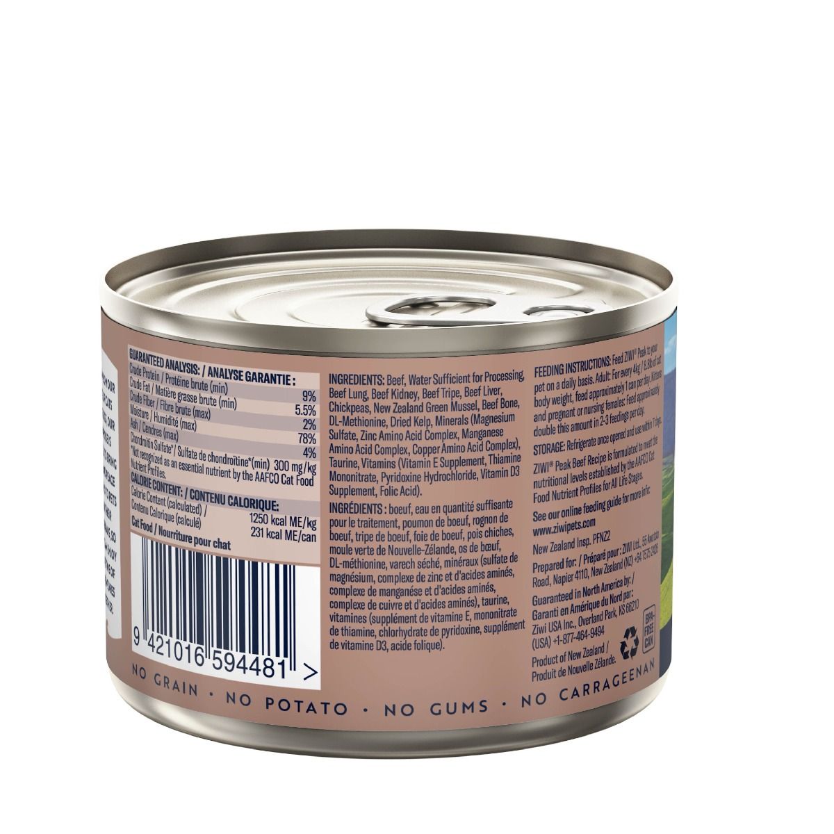 Ziwi Peak Beef Cat Wet Food