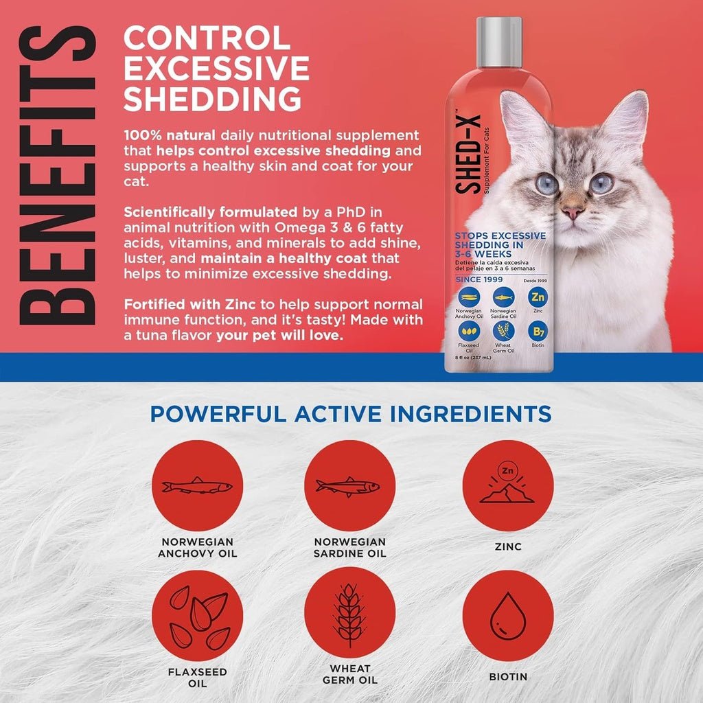 Synergy labs shed-x supplement for cats - 237ml