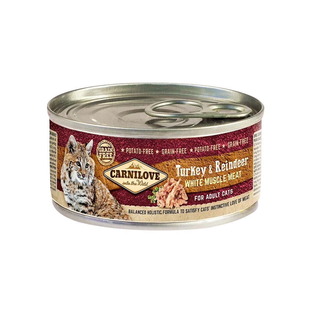 Turkey & Reindeer For Adult Cats (Wet Food Cans)
