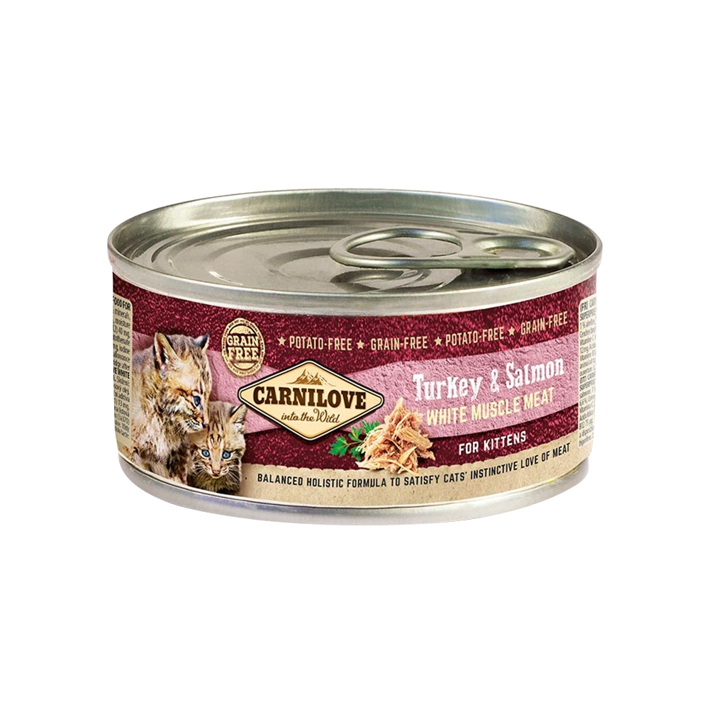 Turkey & Salmon For Kittens (Wet Food Cans)