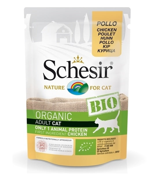 Schesir Bio Organic Chicken Adult Cat Wet Food
