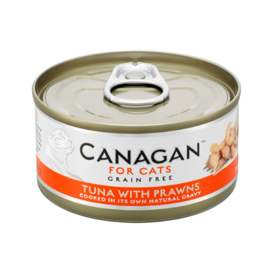 Canagan Tuna with Prawns Cat Wet Food is an exceptional grain-free cat food formulated by our experts to deliver nutrition close to their ancestral diet.