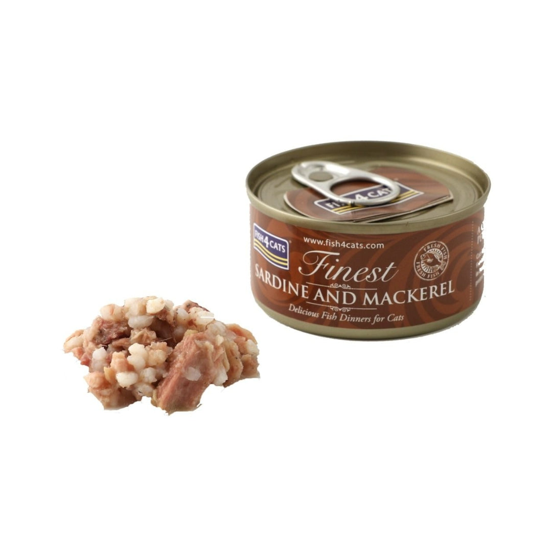 Fish4Cats Sardine with Mackerel Wet Food 70g Petz.ae