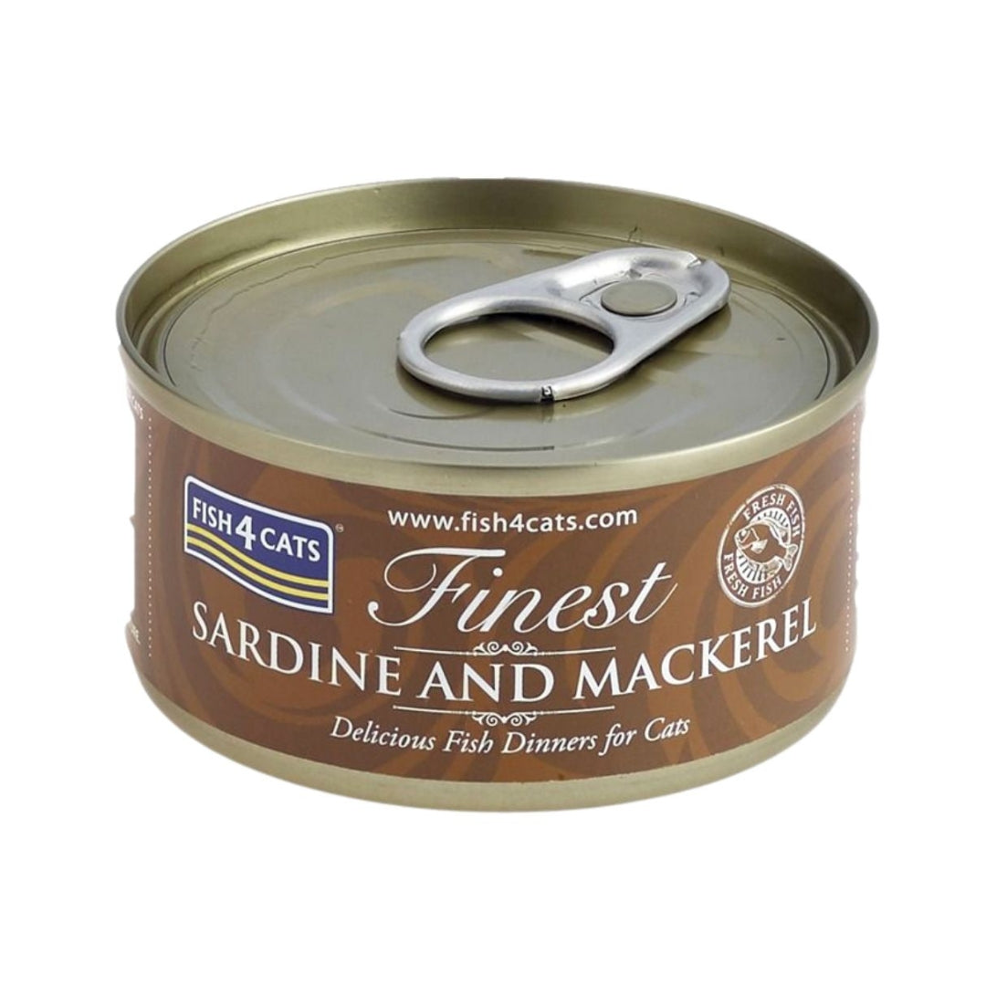 Fish4Cats Sardine with Mackerel Wet Food 70g Petz.ae