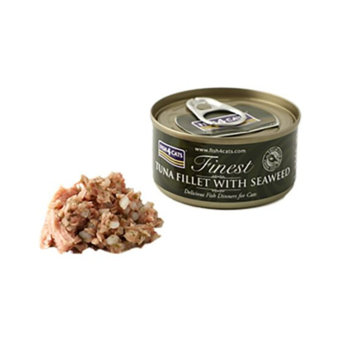 Fish4Cats Tuna Fillet with Seaweed Wet Food 70g Petz.ae The Pet Shop