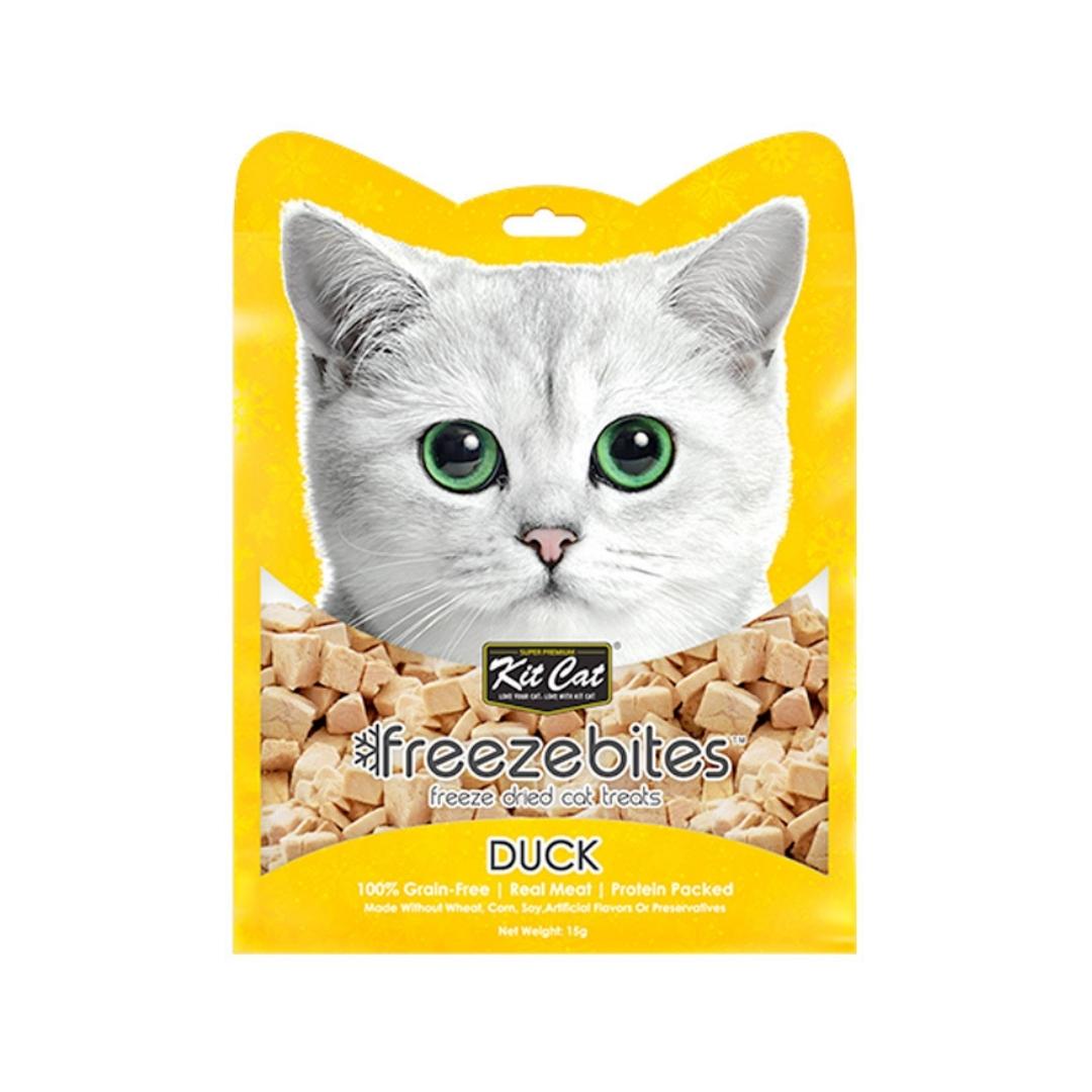 Kit Cat Freeze Bites Duck Cat Treats 15g Petz.ae Dubai Pet Store