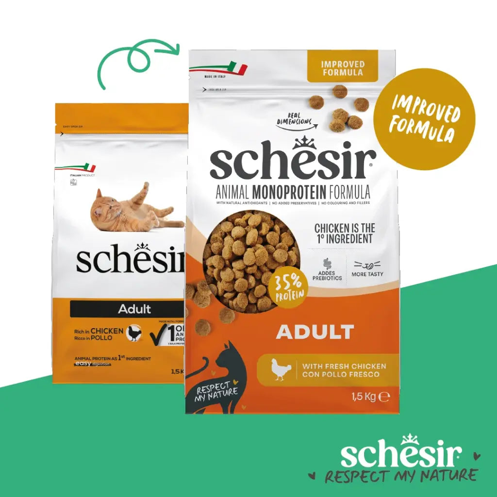 Schesir Monoprotein Adult Dry Cat Food – Fresh Chicken