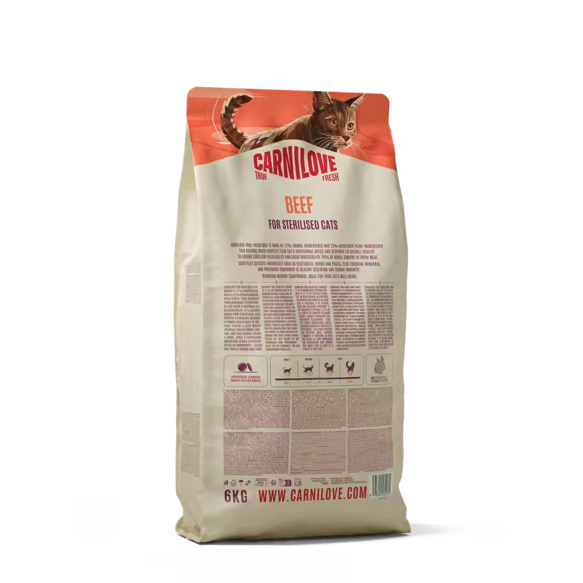 Carnilove True Fresh Beef for Sterilised Adult All Breeds Dry Cat Food