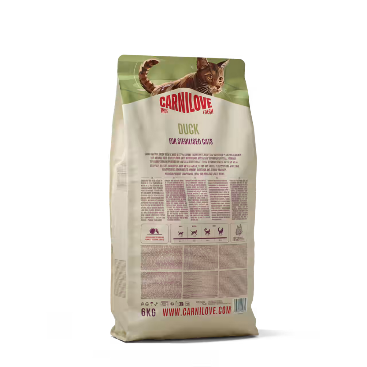Carnilove True Fresh Duck for Sterilised Adult All Breeds Dry Cat Food