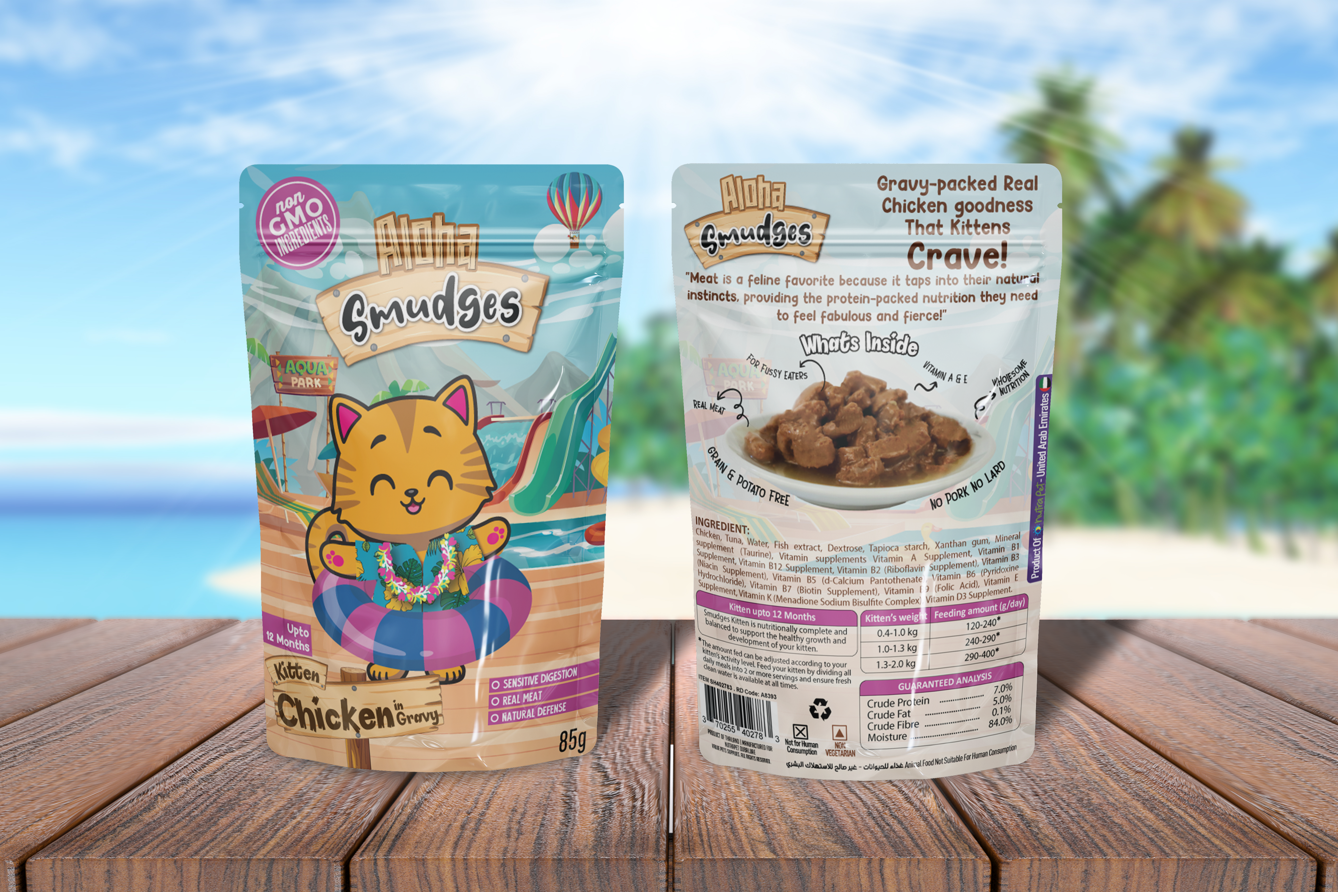 Aloha Smudges Kitten Chicken In Gravy