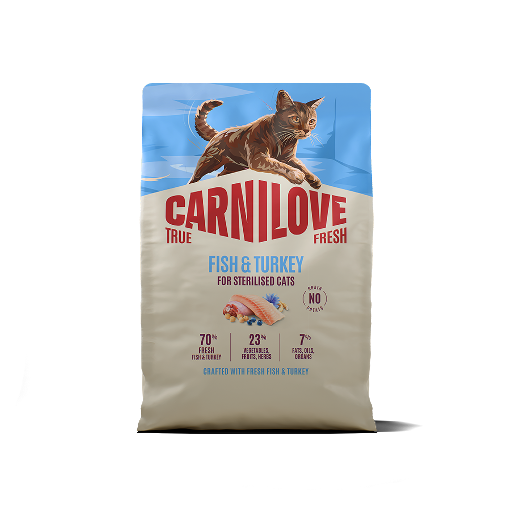 Carnilove True Fresh Fish & Turkey for Sterilised Adult All Breeds Dry Cat Food