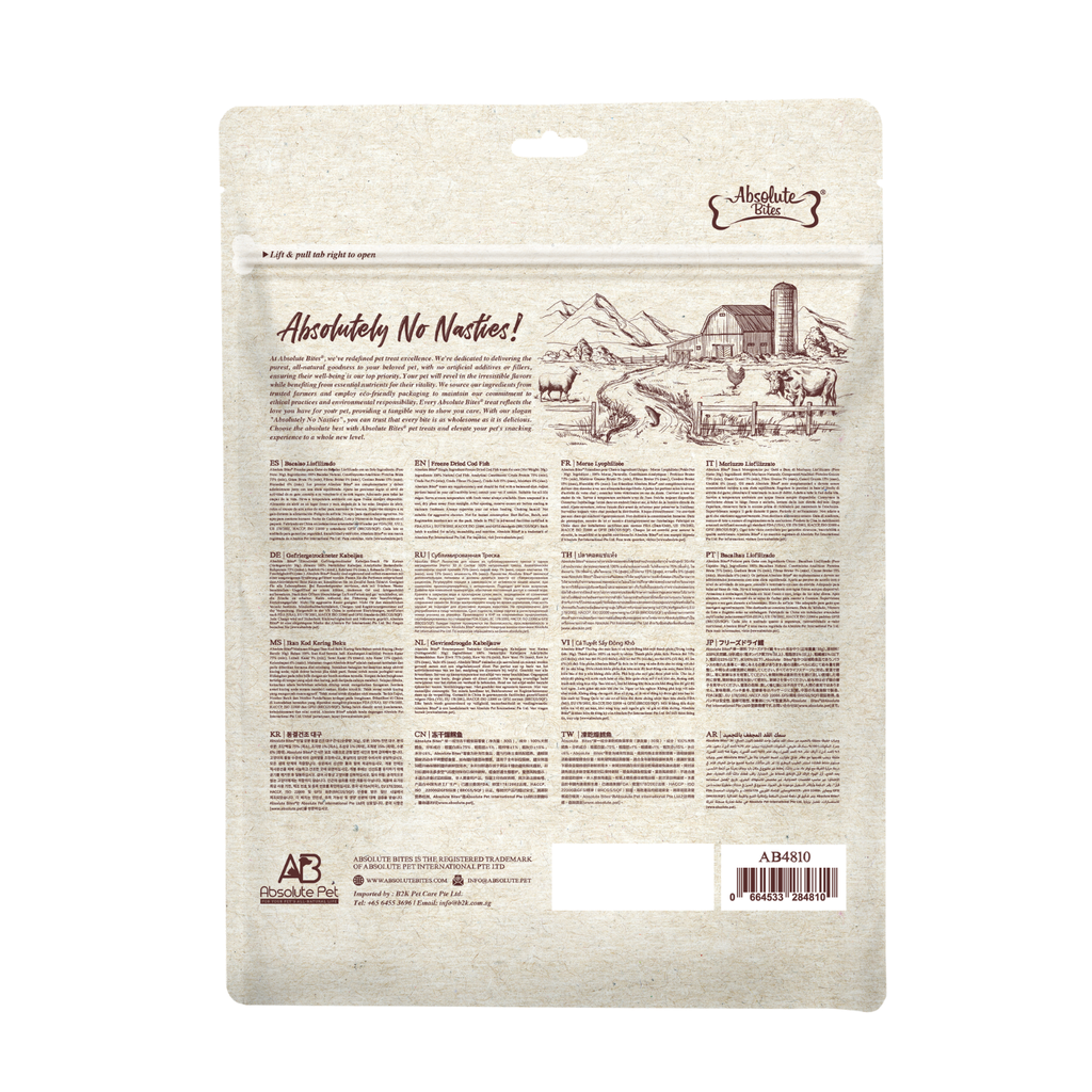Cod Fish 30g Absolute Bites Freeze Dried Cat Treats