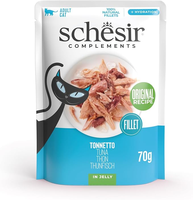 Schesir Complements Cat Wet Food in Jelly Pouch Tuna 70g