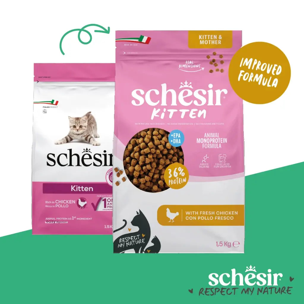 Schesir Monoprotein Kitten & Mother Dry Cat Food – Fresh Chicken