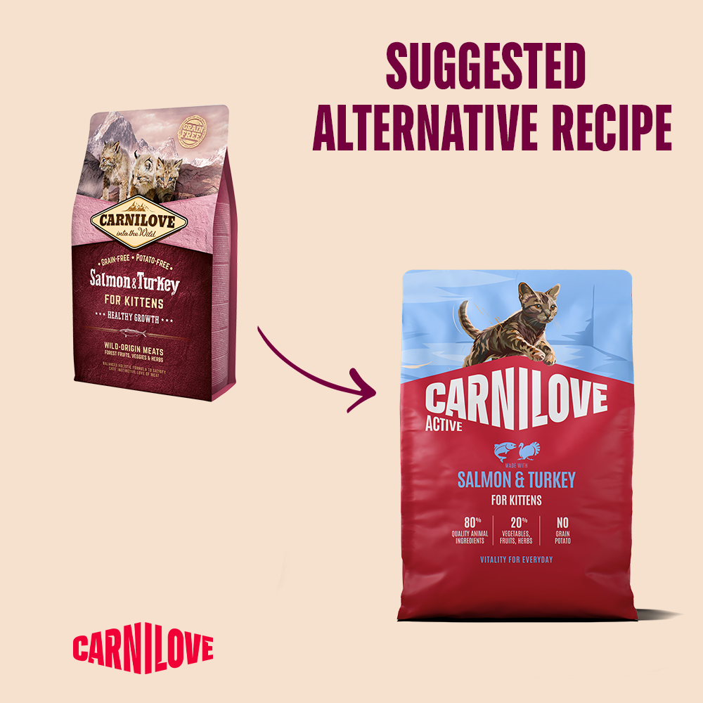 Carnilove Active Salmon & Turkey for Kittens Dry Cat Food