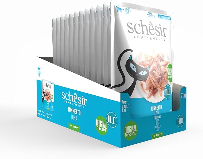 Schesir Complements Cat Wet Food in Jelly Pouch Tuna 70g