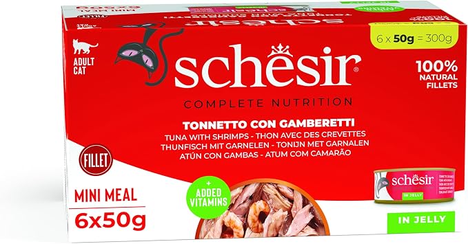 Schesir Tuna with Shrimp Cat Multipack Can