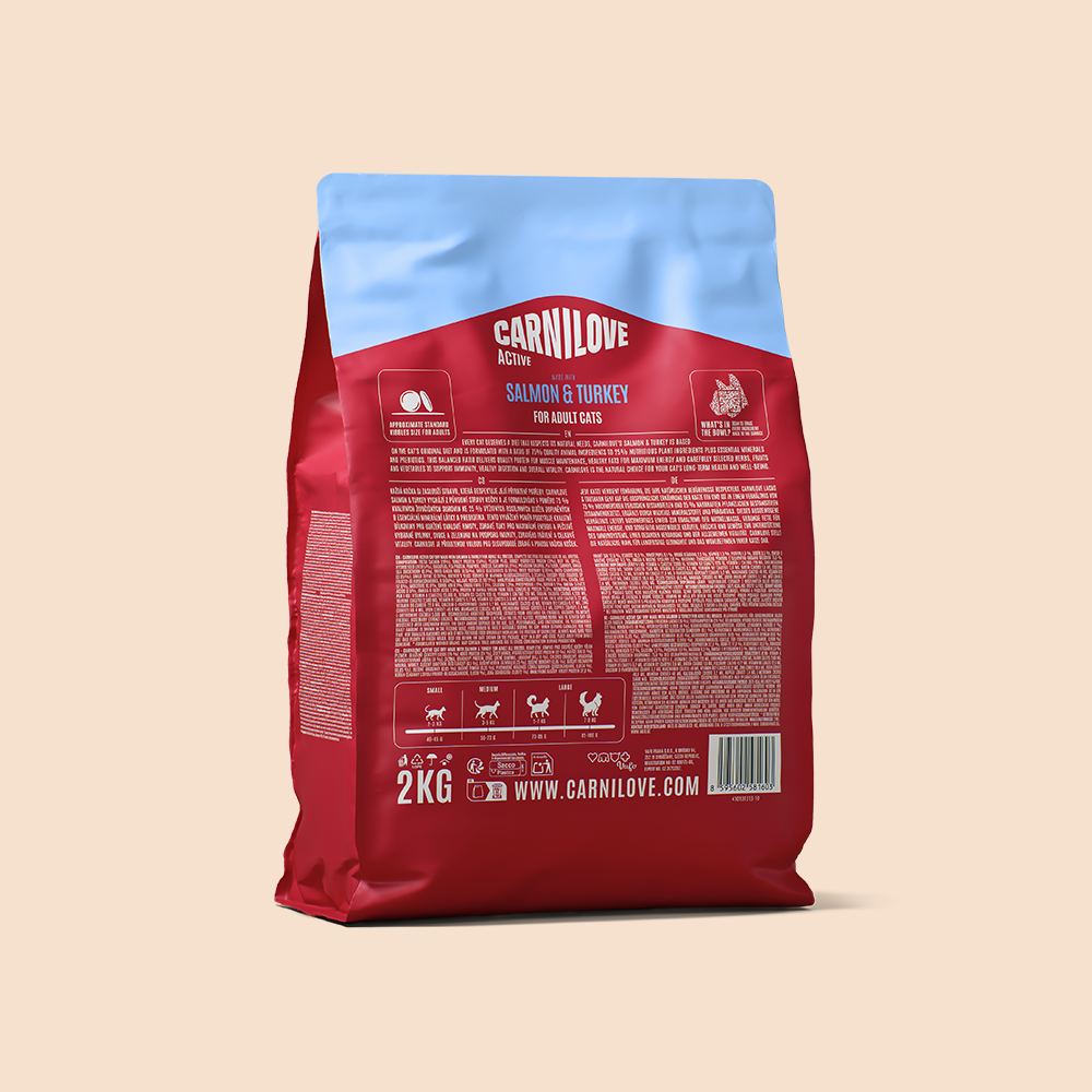 Carnilove Active Salmon & Turkey for Adult All Breeds Dry Cat Food