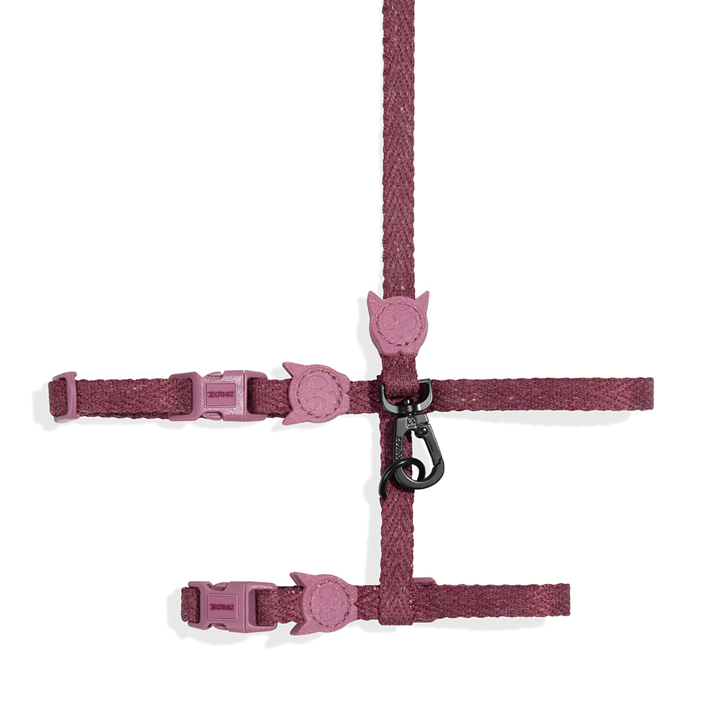Zee.Cat Hibiscus Naturals Harness & Leash Set