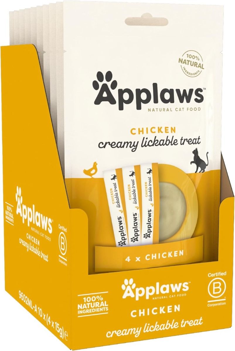 Applaws Chicken Creamy Lickable Cat Treats 4x15g