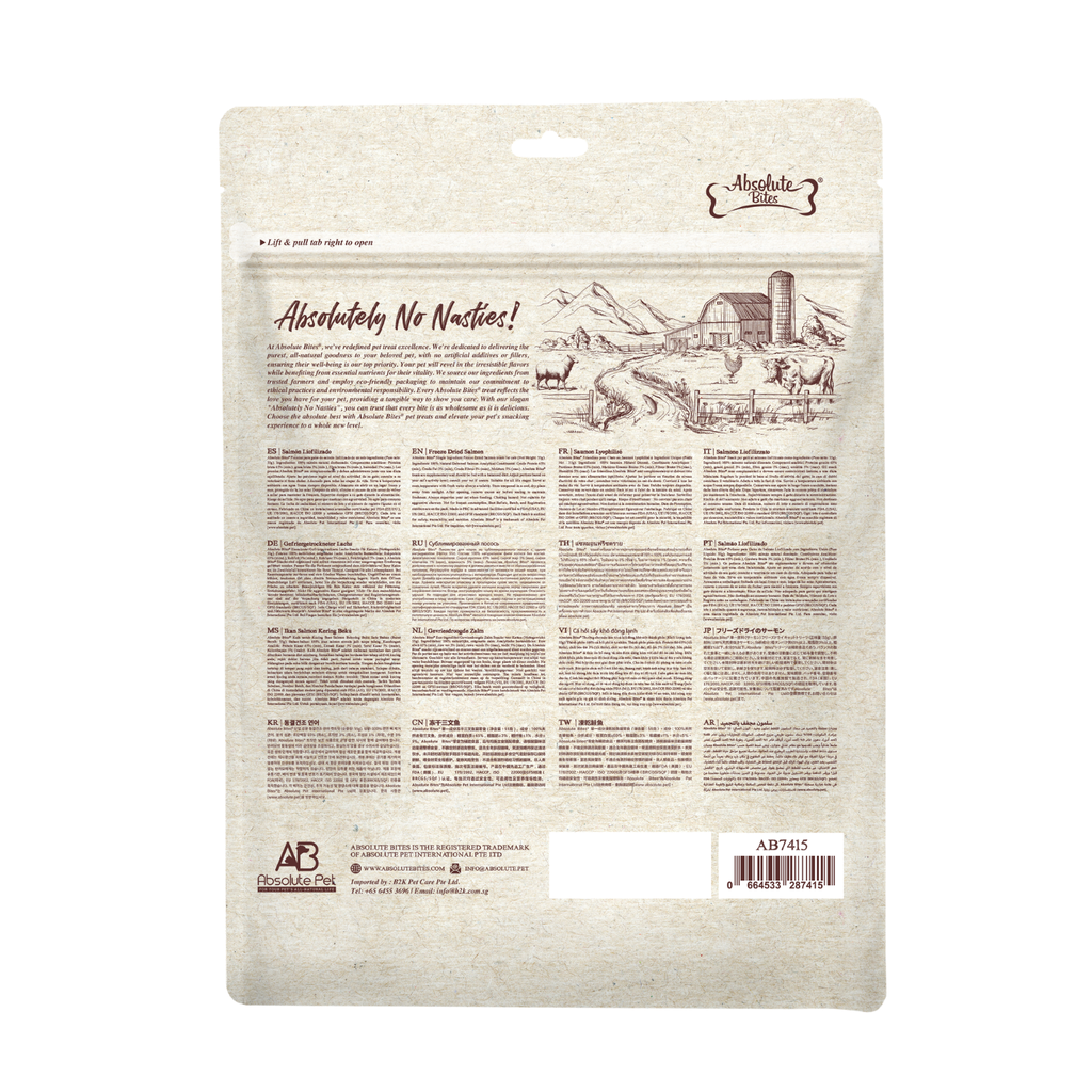 Salmon 55g Absolute Bites Freeze Dried Cat Treats