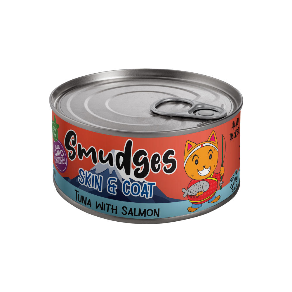 Smudges Tuna Flakes with Salmon In Soft Jelly For Adult Cat