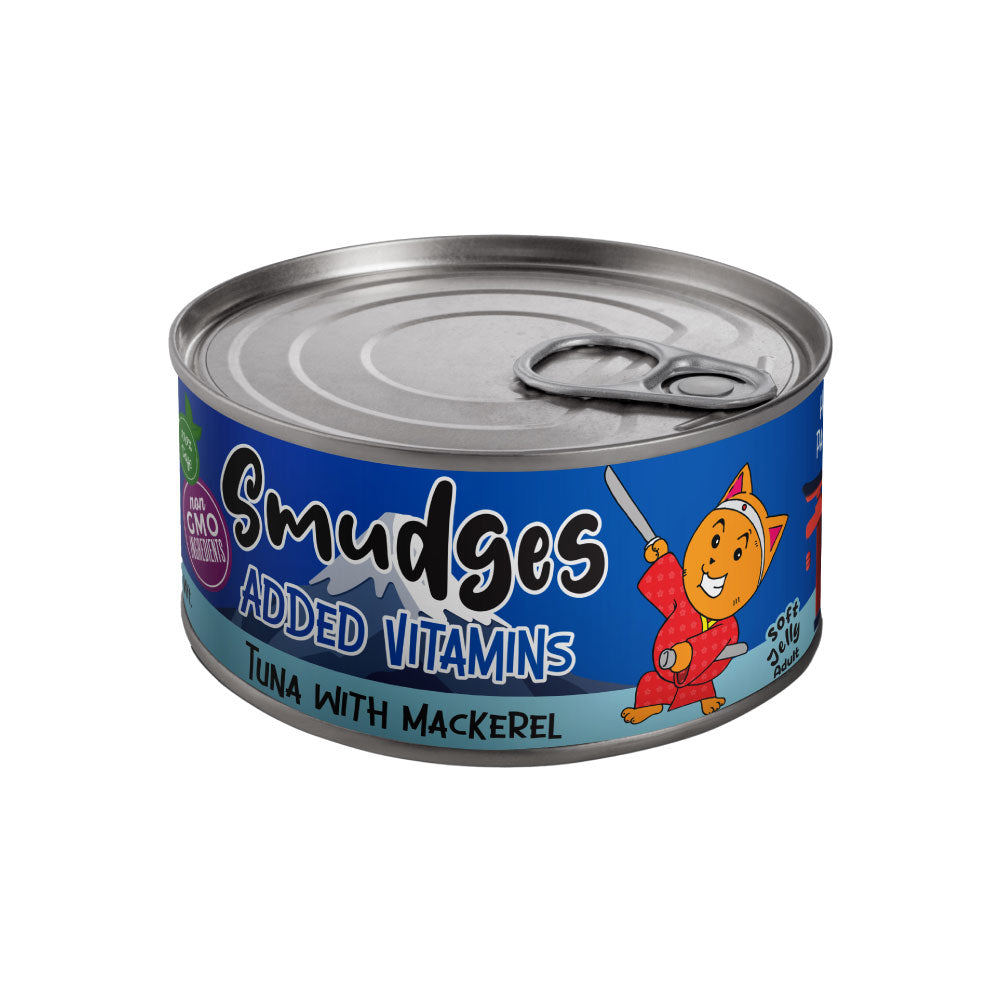 Smudges Tuna Flakes With Mackerel In Soft Jelly For Adult Cat