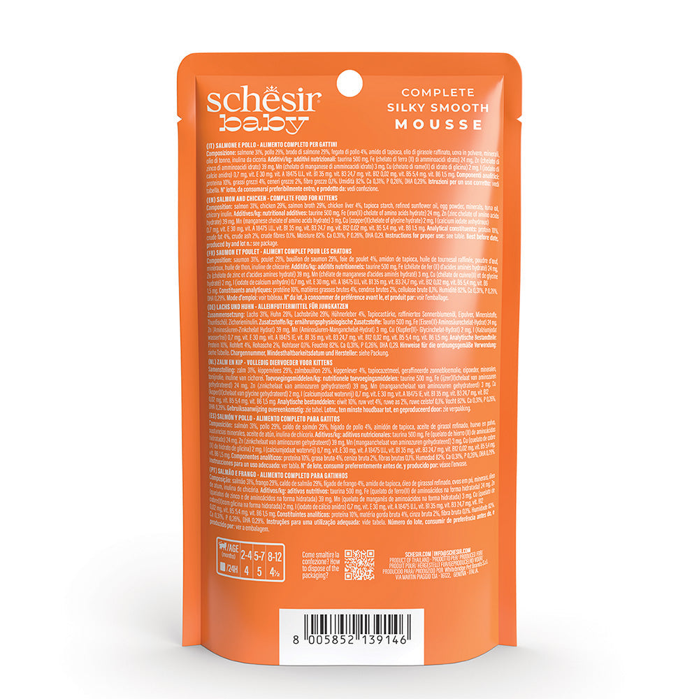 Baby Mousse Kitten Salmon and Chicken Wet Food