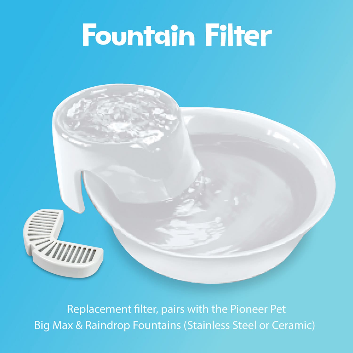 Big Max Ceramic Pet Drinking Fountain 128oz