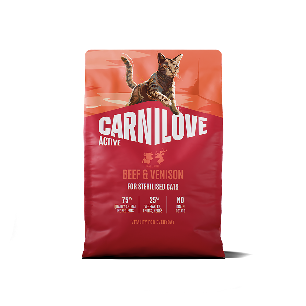 Carnilove Active Beef & Venison for Sterilised Adult All Breeds Dry Cat Food