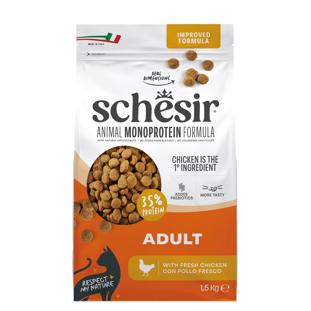 Schesir Monoprotein Adult Dry Cat Food – Fresh Chicken