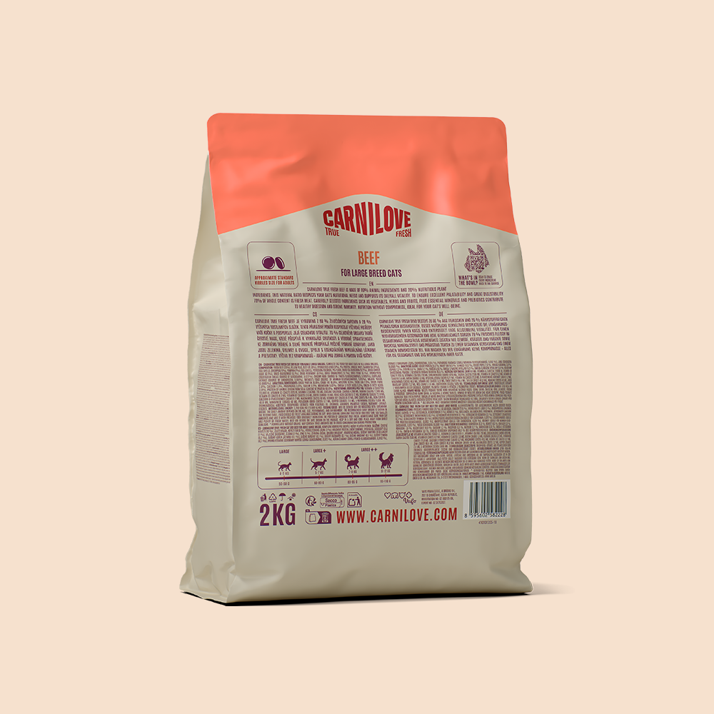Carnilove True Fresh Beef for Adult Large Breeds Dry Cat Food