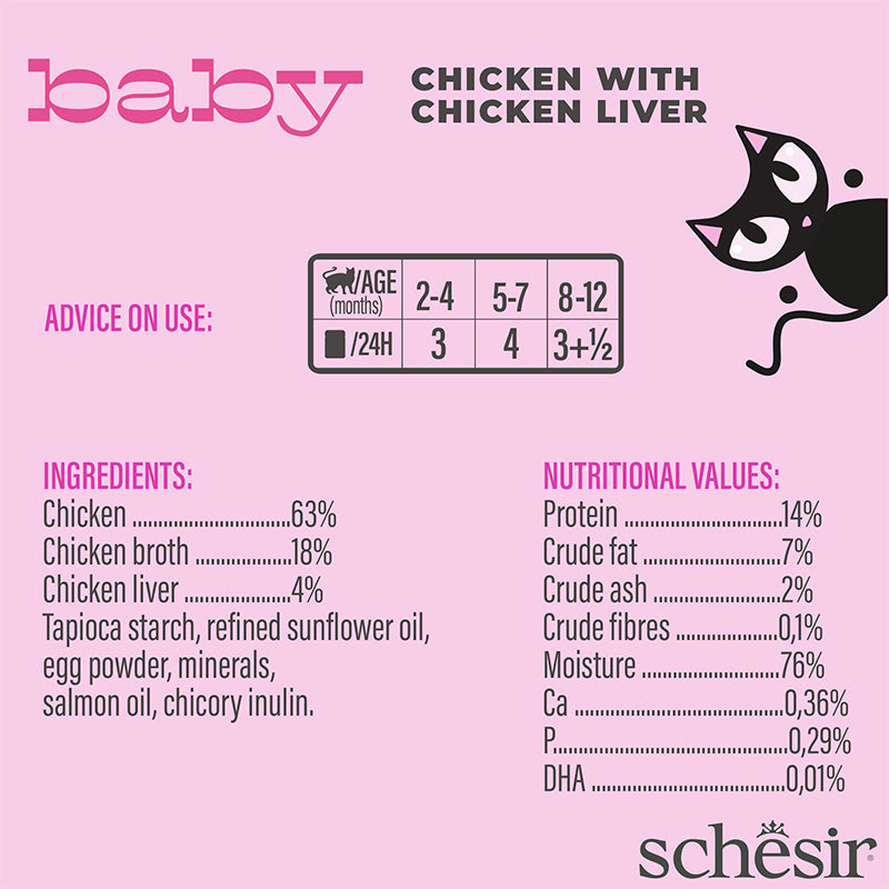 Baby Kitten Wholefood Chicken With Chicken Liver Wet Food