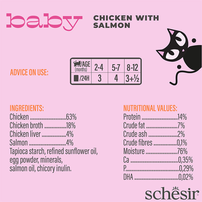 Baby Kitten Wholefood Chicken With Salmon Wet Food
