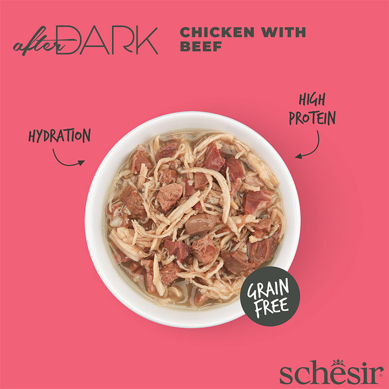 After Dark Chicken with Beef in Broth