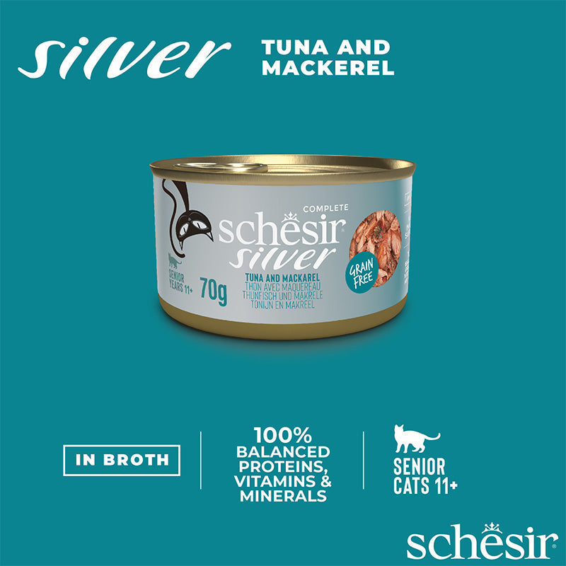 Silver Senior Cat Wholefood Tuna And Mackerel Wet Food