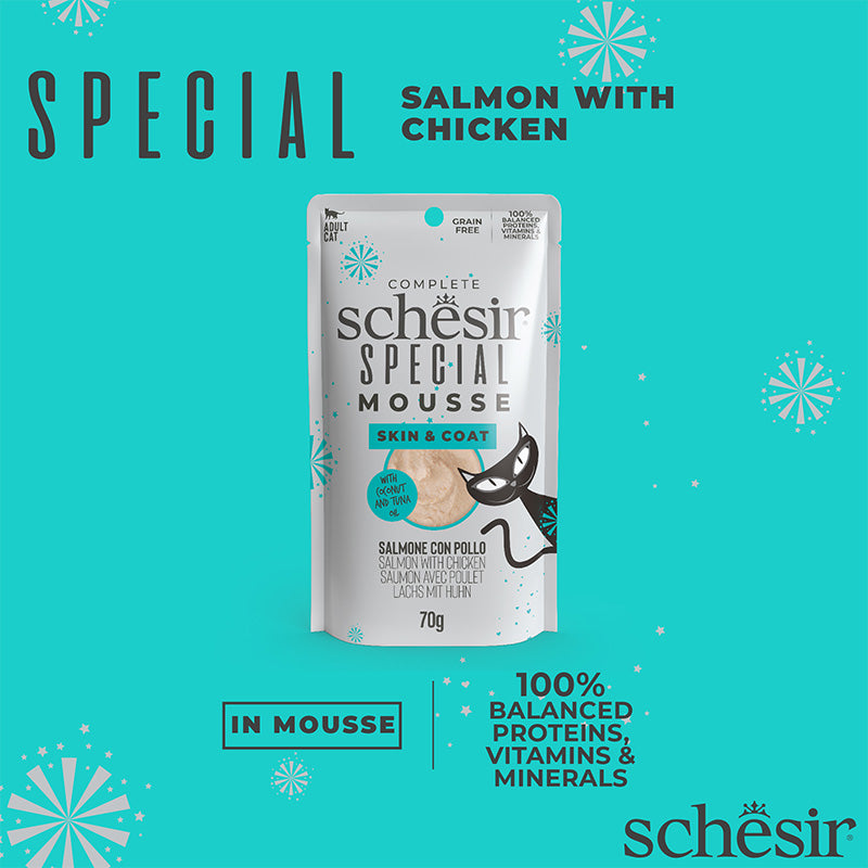 Special Mousse (Skin & Coat) For Cat Salmon With Chicken Wet Food