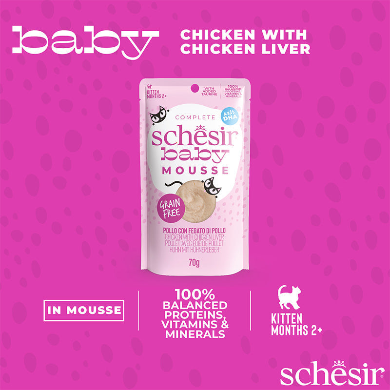 Baby Mousse Kitten Chicken With Chicken Liver Wet Food