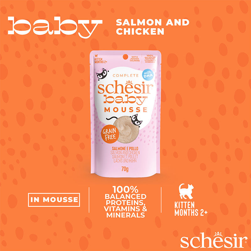 Baby Mousse Kitten Salmon and Chicken Wet Food