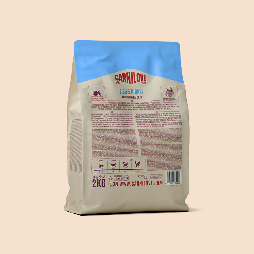 Carnilove True Fresh Fish & Turkey for Sterilised Adult All Breeds Dry Cat Food