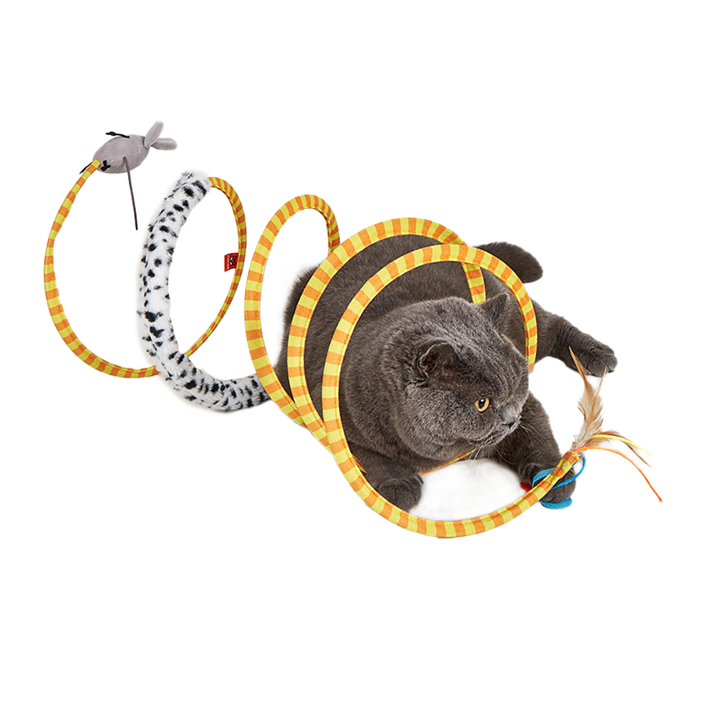 FOFOS Safari Spiral Tunnel Cat Toy