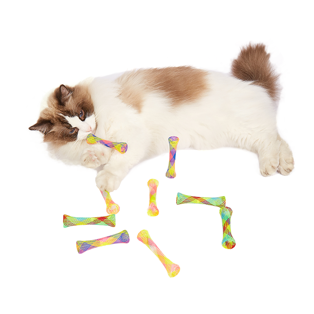FOFOS Spring Tube Cat Toy 3pk