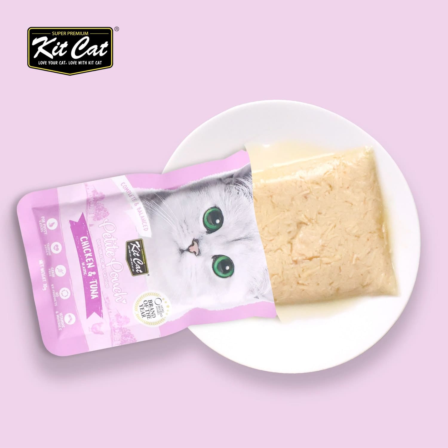 Kit Cat Petite Pouch Chicken & Tuna