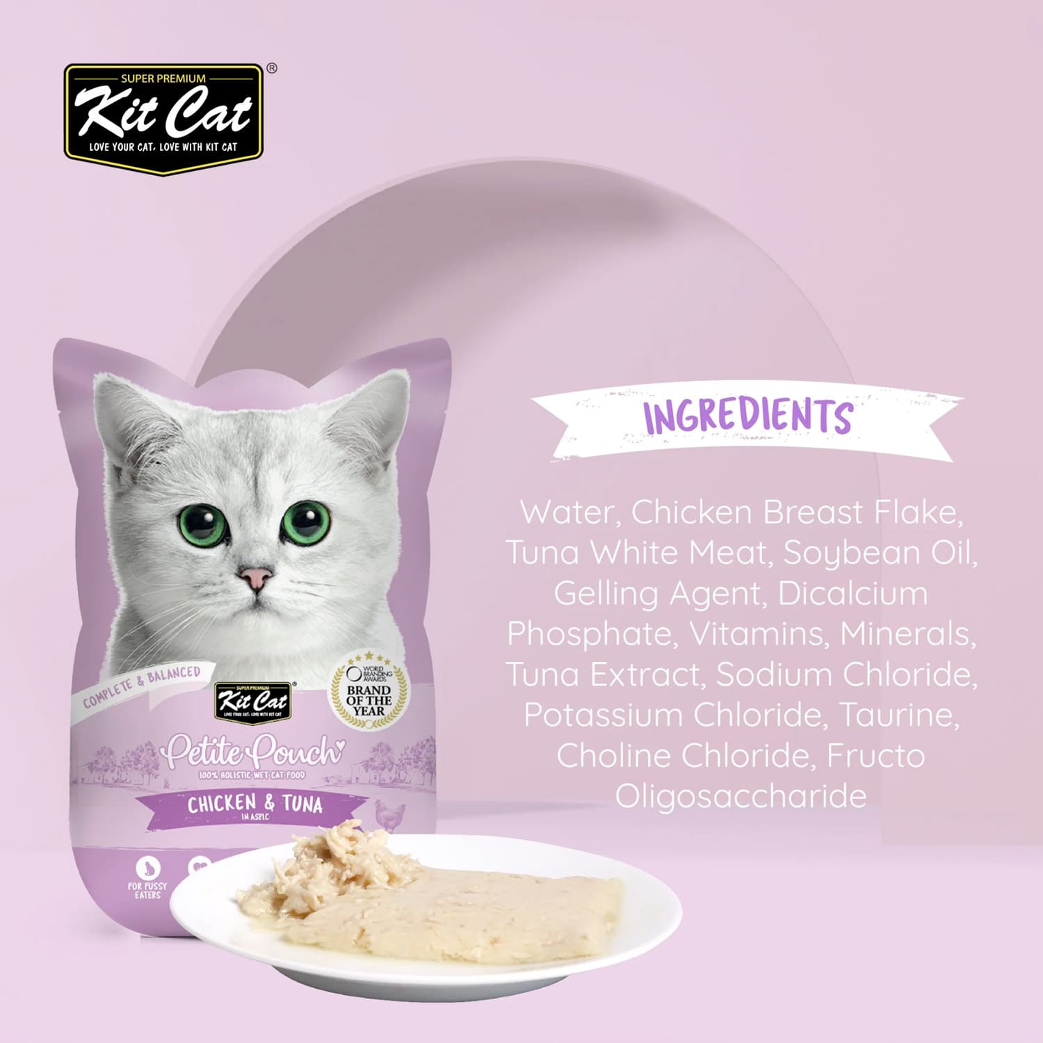 Kit Cat Petite Pouch Chicken & Tuna