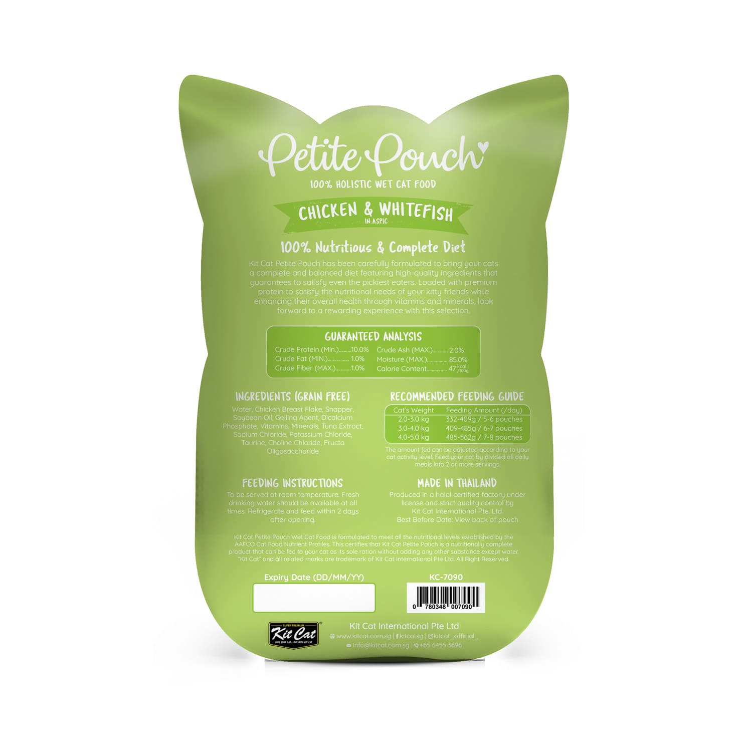 Kit Cat Petite Pouch Chicken & Whitefish