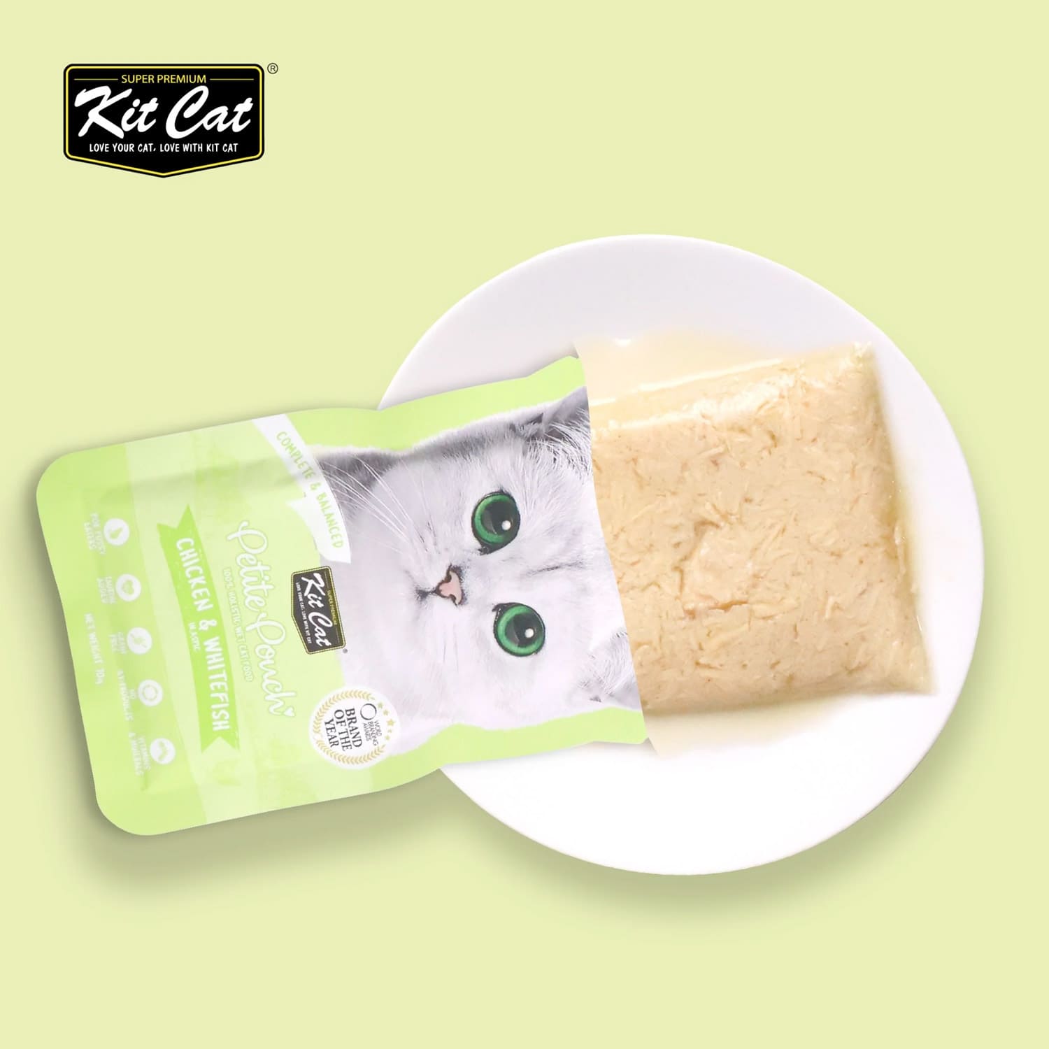 Kit Cat Petite Pouch Chicken & Whitefish