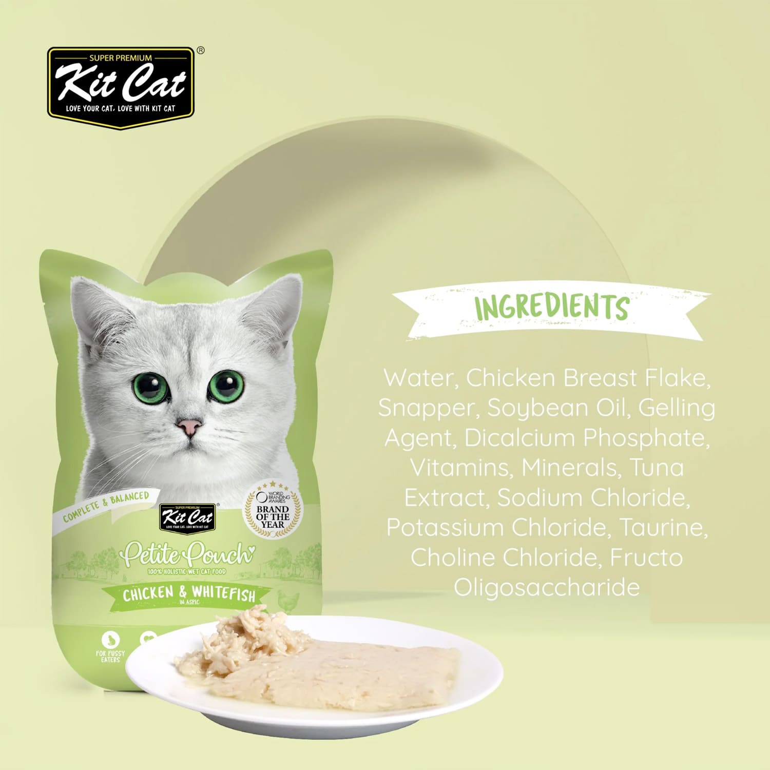 Kit Cat Petite Pouch Chicken & Whitefish