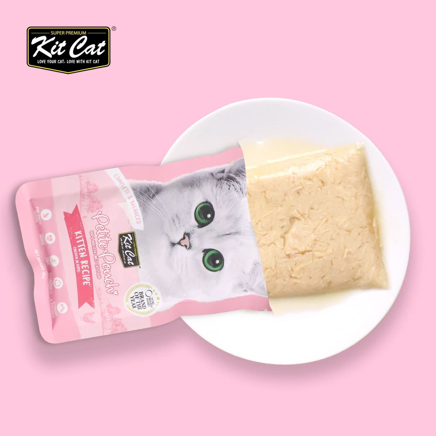 Kit Cat Petite Pouch Kitten Chicken